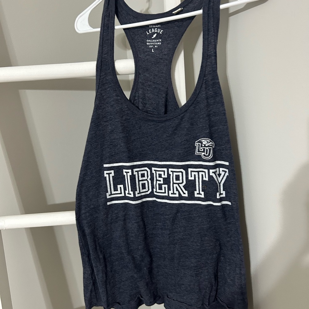 League Navy Liberty Tank Top